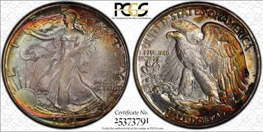 1944 50C MS66+