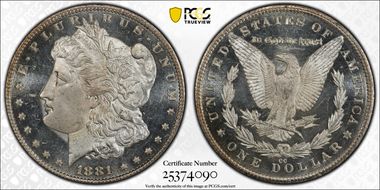 1881-CC $1 MS65DMPL
