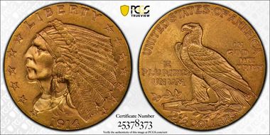 1914 $2.50 MS64+