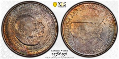 1951 50C WC DDR FS-801 MS66