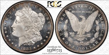 1883 $1 MS65DMPL