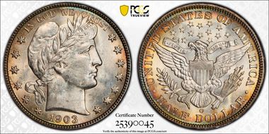1903-O 50C MS62