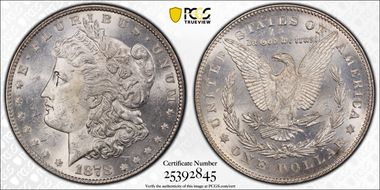 1878 7TF $1 Reverse of 1878 MS64
