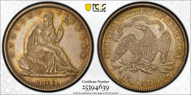 1871 50C MS64