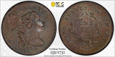 1794 1C Head of 1794 MS65BN