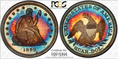1859 25C PR66+ CAM