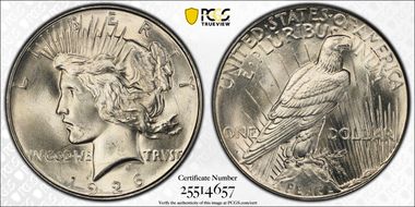 1926-D $1 VAM 1B Extra Hair MS65+