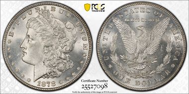 1878 7TF $1 Reverse of 1878 MS65