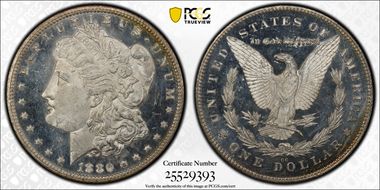 1880/79-CC $1 Reverse of 1878 MS64+ DMPL