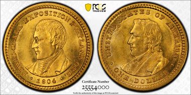 1904 G$1 Lewis and Clark MS64