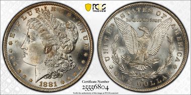 1881-O $1 MS65