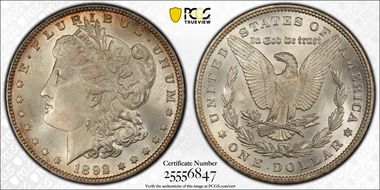 1892 $1 MS65+
