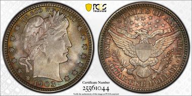1903-O 25C MS66+