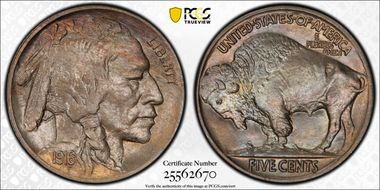 1916 5C Doubled Die Obverse MS64