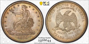 1874-CC T$1 MS64+