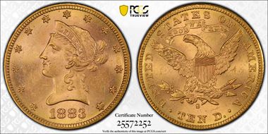 1883-S $10 MS63