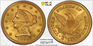 1899 $2.50 MS66+
