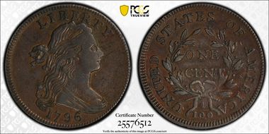 1796 1C S-104, LIHERTY AU53BN