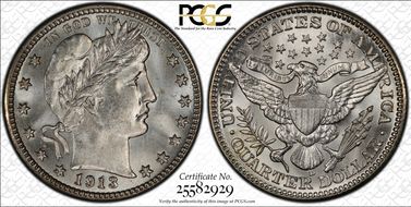1913-D 25C MS66+