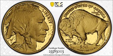 2006-W $50 American Buffalo .9999 Fine Gold PR70DCAM