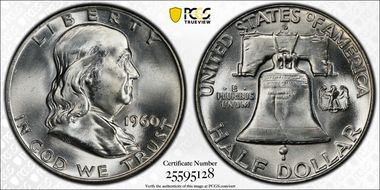 1960-D 50C MS66+ FBL