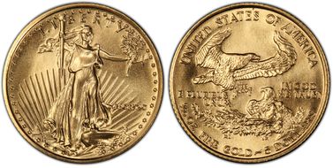 1990 $5 Gold Eagle MS70