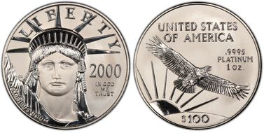 2000 $100 Statue of Liberty MS70