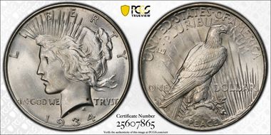 1934-D $1 MS65
