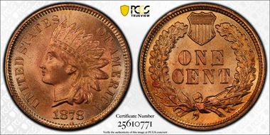 1878 1C MS66+ RD