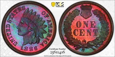1886 1C Type 1 PR67BN