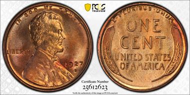 1927-S 1C MS65RD