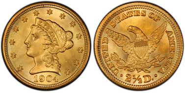 1904 $2.50 MS67+