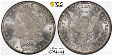 1880-CC $1 8/High 7 MS65+