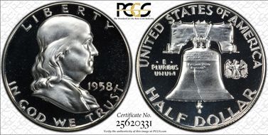 1958 50C PR68CAM