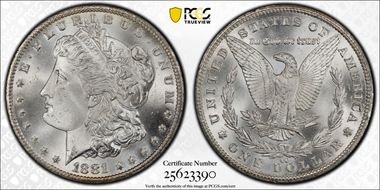 1881-CC $1 MS66