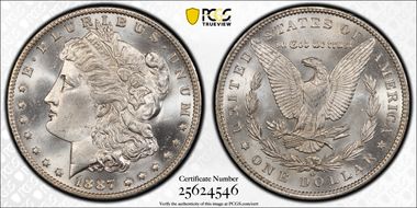 1887-O $1 MS64+