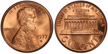 1977-D 1C MS67+ RD