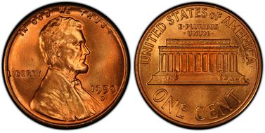1959-D 1C MS67+ RD