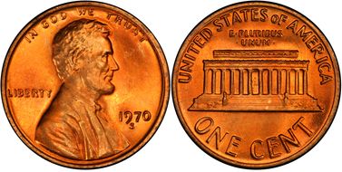 1970-S 1C Large Date MS67RD