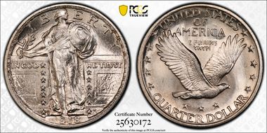 1918-S 25C MS66+