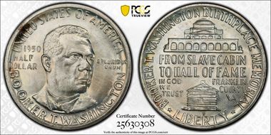 1950-D 50C Booker T. Washington MS67