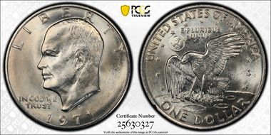 1971-D $1 MS67
