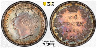 1858 20C Coinage ↑↓ MS65