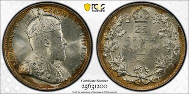 1907 25C MS65