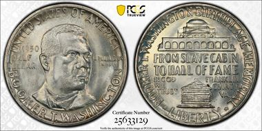 1950 50C Booker T. Washington MS66+
