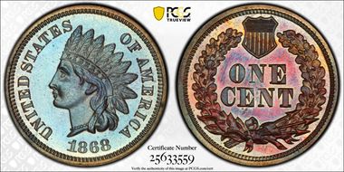 1868 1C PR66BN