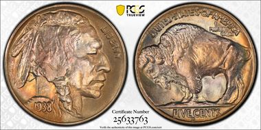 1938-D/D 5C Buffalo MS67+