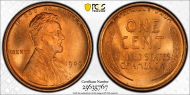 1909 1C Lincoln MS67RD