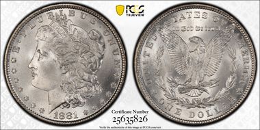 1881 $1 MS66+