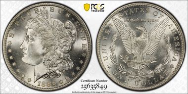 1886-S $1 MS66+